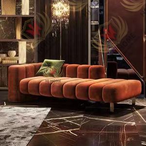 HJ HOME Tissu <span class=keywords><strong>de</strong></span> velours Canapé <span class=keywords><strong>de</strong></span> chambre à coucher moderne créatif <span class=keywords><strong>de</strong></span> luxe nordique à l'arrière Banc ottoman pour hôtel Home Shop - Product Image 5