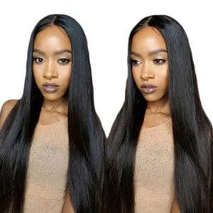 Wholesale Peruvian Cuticle Aligned Human Hair Lace Wigs Apple Girl 360 Lace Frontal Wig Pre Plucked With Baby Hair Swiss Lace