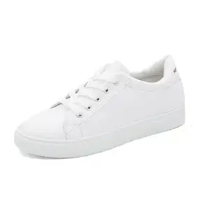 New arrival hot sell female student women casual shoe white canvas shoes wholesale