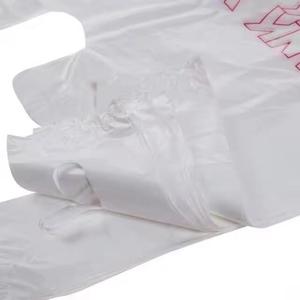 Sacs de courses en plastique recyclé en gros, sacs en forme de T pour supermarchés, emballage alimentaire, taille et couleur personnalisables - Product Image 6