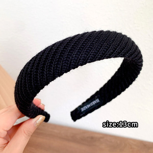 Diademas de Punto de Alta Gama para Otoño e Invierno, Diademas Tejidas con Bordes Anchos <span class=keywords><strong>y</strong></span> Diademas Altas para Mujer - Product Image 5