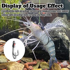 Sống tôm móc 2 #-3/0 # cá chép đôi câu cá móc câu cá nước mặn giữ sống mồi tôm móc - Product Image 2