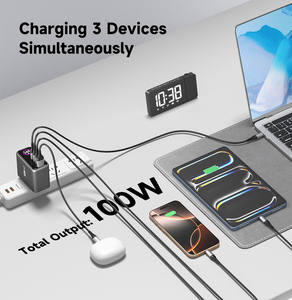 เครื่องชาร์จ GAN USB C 165W 140W สถานีชาร์จไว Ai หน้าต่างแสดงภาพ PD3.1 QC5 PPS PD100W สำหรับ <span class=keywords><strong>Samsung</strong></span> iPhone 17 - Product Image 6