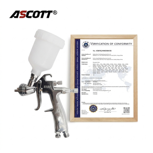 <span class=keywords><strong>Pistolet</strong></span> de pulvérisation industriel ASCOTT R100 <span class=keywords><strong>LVLP</strong></span> pour <span class=keywords><strong>peinture</strong></span>, avec jet réglable, alimentation par gravité, <span class=keywords><strong>pistolet</strong></span> pneumatique - Product Image 5