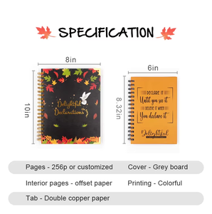 A4 hardcover journal book Gold trim pattern notebook Custom printing journal service A5 paper cover notebook - Product Image 4