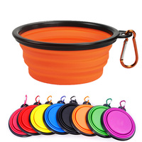 Bol pliable en Silicone pour voyage, contenant pour nourriture et eau des animaux de compagnie pour la randonnée en plein air, cm