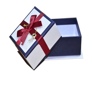 Boîte-cadeau en carton bleu fantaisie sur mesure, personnalisée, boîtes à bijoux bleues, pour <span class=keywords><strong>portefeuille</strong></span> en cuir pour hommes, pièces - Product Image 4