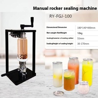 Capsuleuse Semi-Automatique Créative Professionnelle pour Bouteilles de Thé au Lait PET avec Bouchon à Pression et Emballage Jetable pour Boissons et Gâteaux