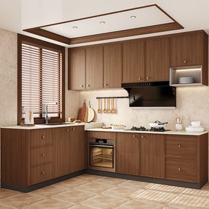Tengce <b>Cabinets</b>: Vintage-Style Quartz Countertops Integrated Stove and Dish <b>Cabinet</b> Full-House Customization - Product Image 3