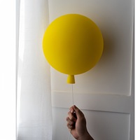 Lampe murale en rotin jaune Brokis Memory Balloon Light, moderne, simple, créative, pour chambre d'enfant, LED décorative avec cordon de tirage