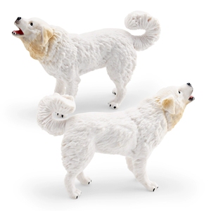 Modelo de <span class=keywords><strong>Perro</strong></span> Simulado, Juguetes Cognitivos para Niños, <span class=keywords><strong>Perro</strong></span> de Montaña Great Pyrenees, Adorno Decorativo - Product Image 2