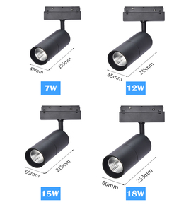 Đèn Led Theo Dõi Từ Tính Thương Mại Tại Chỗ Lắp Đặt Hệ Thống Tuyến Tính 7W 12W 15W 18W Màu Đen CCT Có Thể Điều Chỉnh Được - Product Image 2