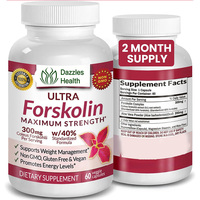 Extrait de Forskolin Direct Usine pour la Perte de Poids, Complément de Forskolin, Capsule de Coleus Forskohlii, Brûleur de Graisse en Capsules de Forskolin