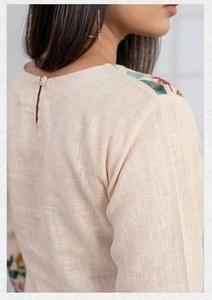 Tissu de qualité supérieure, élégant, finition lin doux, pour vêtements féminins, polyester, imprimé numérique, 100% polyester. - Product Image 4