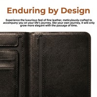 Localisateur intelligent anti-perte Find My, traqueur GPS, porte-monnaie en cuir PU, porte-passeport familial pour iOS