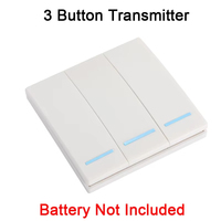 Module intelligent sans fil QIACHIP Mini, interrupteur à bouton poussoir, lumière, 433 MHz, télécommande électrique pour la maison, panneau mural marche/arrêt, 220 V 10 A, LED