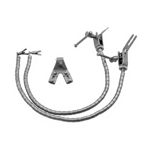 Rétracteur cérébral manuel Leyla en acier inoxydable, 2 bras flexibles, instrument de précision pour chirurgie crânienne, certifié CE - Product Image 6