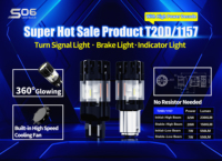 Super Bright 30W Canbus Car LED DRL Tail Stop Back Light Ampoule S06 1156 1157 7440 7443 3156 3157 12V Blanc Rouge Ambre Nouveau