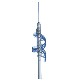 Ống đơn thiết bị đầu cuối 15 m thép monopoles antenna mast viễn thông monopole tháp nhà sản xuất