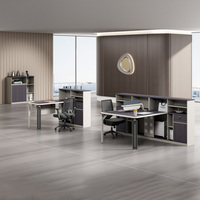 Zitai bureau poste de travail bureau 2 4 6 personnes table d'ordinateur cloison en bois bureau du personnel table de bureau poste de travail cabine