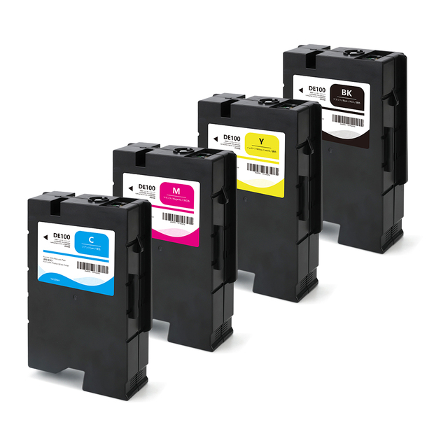 4 Colors 200ml/PC High Yield DE100 Compatible Ink Cartridge for Fujifilm Frontier DE100 XD Dry Minilab Photo Printing Machine