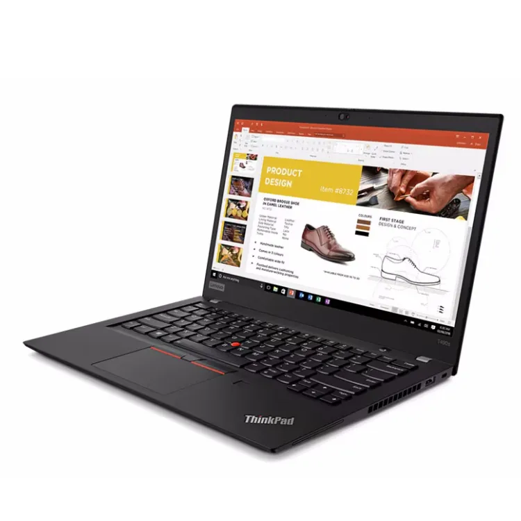 Used laptop For Lenovo Thinkpad T490s i5-8th 16G 256G SSD 14 Inch Ips Led Business Office Notebook
