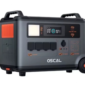 Charge rapide 2200W max en entrée CA, puissance nominale 3600W, capacité LiFePO4 Oscal PowerMax 3600, prise en charge de l'UPS avec 5 LED, station d'énergie - Product Image 3