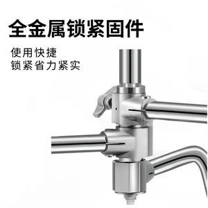 Magic Leg Light Stand 40 Inch Stainless Steel Heavy Duty C Type Base With Rubber Pads For Film Tv Lighting - Product Image 5
