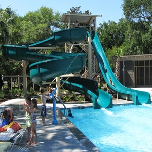 Sợi thủy tinh trượt nước hồ bơi sợi thủy tinh trượt nước bộ phận - Product Image 4