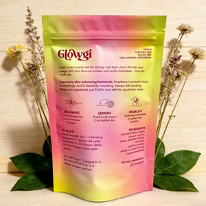 Bolsas reutilizables con cierre zip, aptas para alimentos, con impresión personalizada y logotipo, tipo pouch, para envasar té en polvo. - Product Image 4