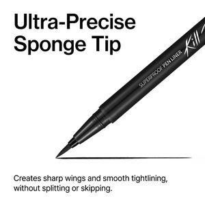 Clio Superproof Pen Liner 001 Noir, Eyeliner Imperméable Longue Durée, Pointe de Précision pour le Maquillage des Yeux - Product Image 4