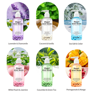 Gel Doccia Esfoliante al Profumo di Jasmine e Pesca Bianca, Illuminante e Biologico con Fragranza Persistente - Product Image 3