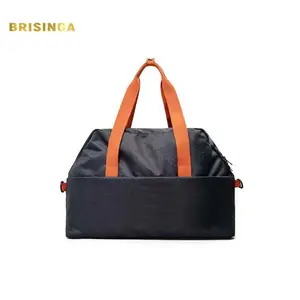 Spor Tote çanta OEM su geçirmez spor çantası sıcak satış moda kadınlar için büyük 7 gün spor siyah OEM ODM kabul 50*34*17cm Brisinga