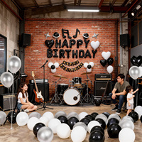 Kit de ballons d'anniversaire - Saint-Valentin, décoration de fête d'anniversaire pour petite amie, ensemble complet de ballons en aluminium