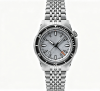 Montres mécaniques pour hommes de 39 mm alimentées par un mouvement automatique Miyota 9075 GMT, bracelet en acier Jubilee avec fermoir micro-réglable