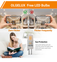 Ampoule LED G4 de haute qualité à vente chaude, AC/DC 12V 1,5W, sans scintillement, lumière 2700-6000k pour lustre, applique murale