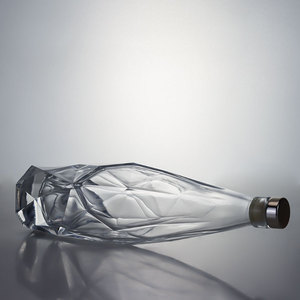 Venta Directa de Fábrica, Botella de Vidrio Cilíndrica Alta de 750 ml, la Más Vendida, para Almacenamiento de Whisky, Ron y Brandy, con Tapón de Corcho, Personalizable - Product Image 2