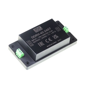 มีนเวลล์ DDRH-45-15ST 45W 150-1500VDC อินพุต 15VDC เอาต์พุต บอร์ดคอนเวอร์เตอร์ DC-DC แบบติดตั้งบนบอร์ด - Product Image 1