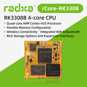 Ordinateur monocarte RCore-RK3308 4 cœurs, carte de développement ARM Quad Core RK3308 Radxa - Product Image 1