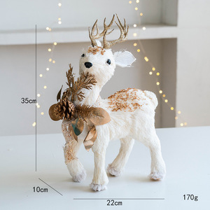 Decoraciones Navideñas <span class=keywords><strong>de</strong></span> Alta Calidad, Suministros para Fiestas, <span class=keywords><strong>Adornos</strong></span> <span class=keywords><strong>de</strong></span> Mesa <span class=keywords><strong>de</strong></span> Alces <span class=keywords><strong>de</strong></span> Espuma Artificial, Accesorios <span class=keywords><strong>de</strong></span> Reno Navideño - Product Image 5