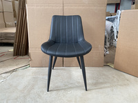 Chaise de Salle à Manger Moderne Luxe Léger Confortable Décontracté en Cuir PU Souple pour Maison Restaurant Hôtel Réception