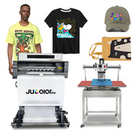Imprimante DTF I3200 Imprimante de vêtements à plat Imprimante 3d de vêtements de t-shirts Machine d'impression DTF Shaker et Dryer Imprimante DTG