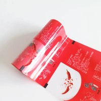 Rouleaux de sacs sous vide thermoscellables en LDPE recyclable avec impression hélio personnalisée pour l'emballage alimentaire (lait, gelée, sushi, salade et nouilles)
