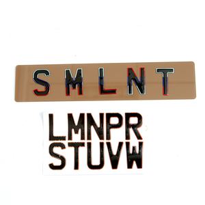 Placa acrílica europea de 52*11cm con logotipo de impresión de película reflectante Blanca Amarilla placa de matrícula de acrílico en blanco placa de matrícula de coche - Product Image 4