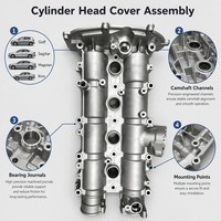 Vente Flash : Ensemble de culasse moteur pour VW Golf Jetta 1.4 TSI 1.6 EA111 03C103475CK, Pièces automobiles