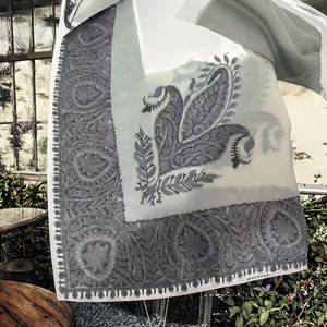 Keffiyeh/Yemení Shemagh Unisex de Lana (70%) con Logotipo Personalizado Impreso y Bordado, Diseño Árabe Triangular, Transpirable, Color Degradado - Product Image 3