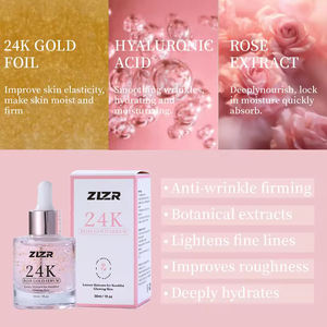 Suero Facial Personalizado con Vitamina E, Ácido Hialurónico, Oro de Caviar 24k y Rosa para el Cuidado de la Piel y Aclarado - Product Image 4