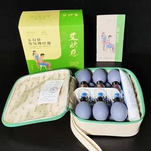18 cups acupuncture cupping vacuum set Acupuncture Physical Therapy Magnetic Massage haci magnetic acupressure suction cup