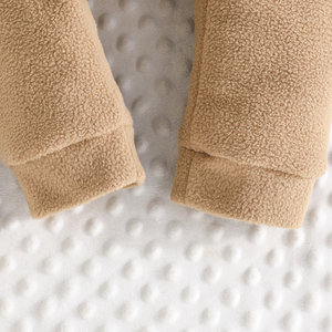 Autumn Warmth Baby Boys' <b>Cute</b> Embroidered Little <b>Bear</b> Rompers Anti-Wrinkle Breathable Full Length Straight Leg Outdoor Sports - Product Image 6