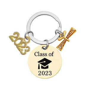 Porte-clés cadeau de remise des diplômes pour 2025 diplômés, porte-clés pendentif charmant. Mon histoire vient de commencer. Porte-clés en métal, cadeau inspirant - Product Image 4